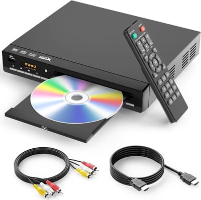 Dvd Speler - Cd Speler - Thuis Film Kijken - Alle Regio's Afspelen - Inclusief Kabels - Zwart