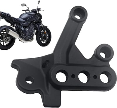 Motorfiets Voetsteunhouder - Passagiers Steun - Verbeterde Controle - Antislip Ontwerp - 21 x 16 x 6 cm - Zwart
