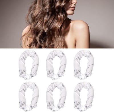 6-delige Haarkruller set voor krullend haar zonder hitte en zijden rollers voor zacht haar - Stylingtool voor krullen en slaapcomfort
