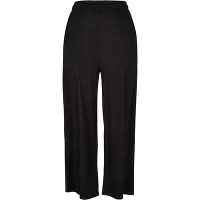 Rechthoekige ribstof joggingbroek grote maten voor dames Urban Classics Interlock