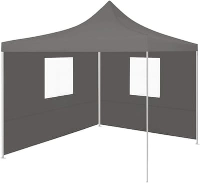 Pop-up Tent - Feesttent Tuin - Feestelijke Bijeenkomsten - Waterdicht UV-bestendig - 3x3 Meter - Antraciet