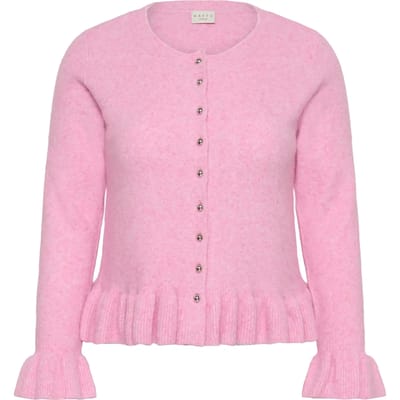 Vrouwelijke Volant Cardigan KAFFE Curve KCEmmi