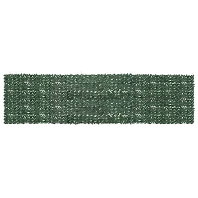 vidaXL - Balkonscherm - met - donkergroene - bladeren - 600x150 - cm
