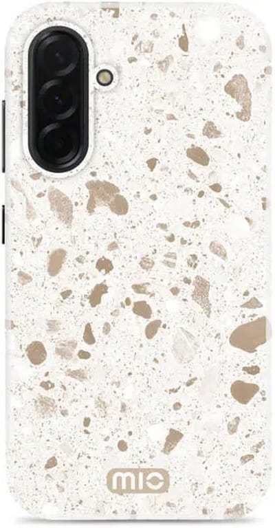 MIO by Mobilize Hoesje | Geschikt voor Samsung Galaxy A36 / A56 | Compatibel met MagSafe | Hard Shell Back Cover | Soft Terrazzo
