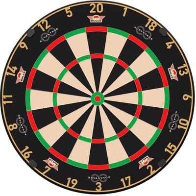 Dailygoods- Dartbord professioneel - 360° draaibaar design - toernooikwaliteit - sisal - ultradunne draad - duurzame technologie - Darts