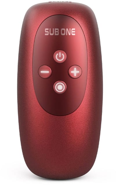 ManWan - Sub One - Vibrerende Masturbator met Tapping Feature - Velvet Red