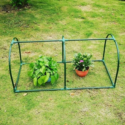 Draagbare kas - Kweekkas buiten - Planten beschermen - Waterdichte PVC hoes - 120 x 60 x 50 cm - Transparant