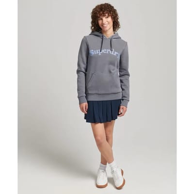 Superdry Trui Vintage Cooper Classic Hood W2011461a Nautical Navy 09s Dames Maat - XS