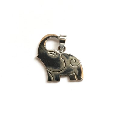 Zilveren olifant hanger