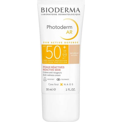 Bioderma Photoderm AR SPF50+ Zonnebescherming gezicht bij reactieve huid met roodheid