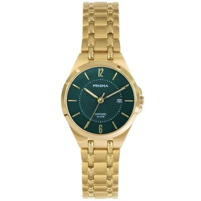 Prisma Horloge P.1263 Dames Titanium Green Saffier 10ATM