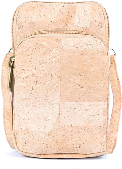green-goose® Kurk Telefoontasje - met Portemonnee en Telefoonvak - 20 x 11 x 4 cm - Soepel, Duurzaam en Trendy!