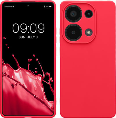 kwmobile telefoonhoesje geschikt voor Xiaomi Redmi Note 13 Pro 4G - Hoesje voor smartphone - Precisie camera uitsnede - In neon roze