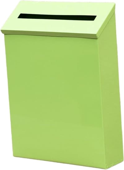 Brievenbus Muurbevestiging - Brievenbus met krantenvak - Post Ontvangen - Decoratief Metalen Ontwerp - Grote Capaciteit - Zwart