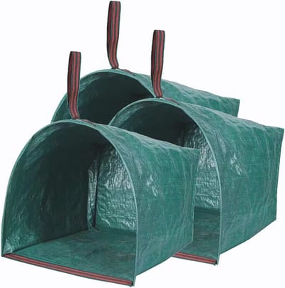 Herbruikbare tuinzakken 3-pack voor bladeren en tuinafval - Grote opvouwbare vuilnisbakken