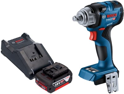 Bosch GDS 18V-330 HC Professionele accu-slagmoersleutel 18 V 330 Nm 1/2" borstelloos + 1x oplaadbare accu 5.0 Ah + lader