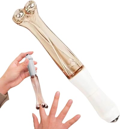 Vingermassageapparaat - Handmassage apparaat - Handen ontspannen - 4-weg technologie - 18 x 3.5 cm - Wit