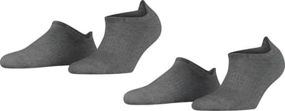 Esprit Active Basic 2-Pack duurzaam biologisch katoen multipack sneakersokken heren grijs - Maat 39-42