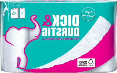 Keukenpapier Rollen - Absorberend Papier - Snel Opruimen - Druppel Reliëf - 24 Rollen - Wit