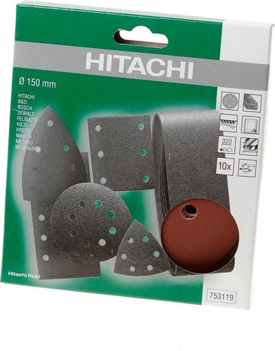 Hikoki Schuurschijf diameter150 k320 (10 st)