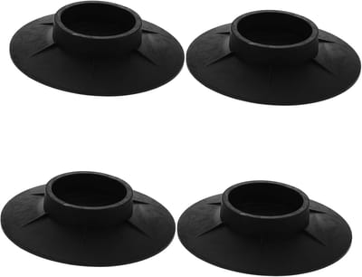 Antislipmatten Wasmachine - Vibratiedempers Stabilisatoren - Stil Gebruik - Universeel Rubber Materiaal - 10x10x2cm - Zwart