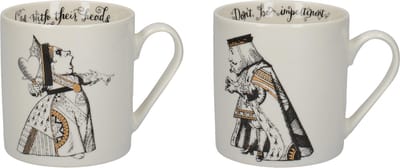 His & Hers Mokken, Set van 2 Stuks, Porselein, 0.35 L - V&A | Alice in Wonderland