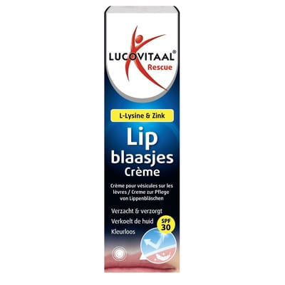 Lucovitaal - Koortslip crème -10 milliliter - SPF 30 - Medisch Hulpmiddel