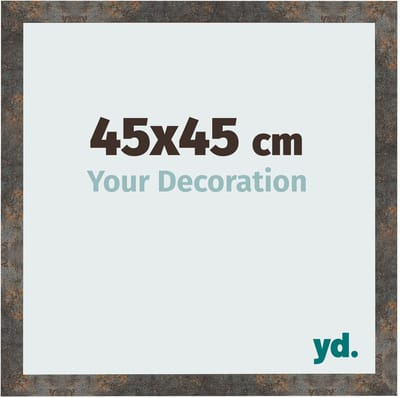Your Decoration - Fotolijst 45x45 cm - MDF - Geoxideerd Metaal - Bologna