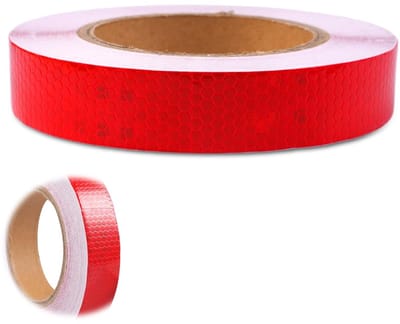 Zelfklevende Reflecterende Tape Rood 23m x 2.5cm - Waterdichte Waarschuwingsstrip voor Fietsen, Voertuigen en Auto's