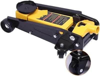Hydraulische Krik - Vloerkrik Auto - Voertuig Onderhoud - Laag Profiel Ontwerp - 2 Ton Capaciteit - Zwart