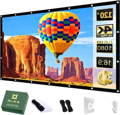 Projectiescherm - Filmscherm - Thuisbioscoop - Opvouwbaar anti-vouw - 120 inch - Wit