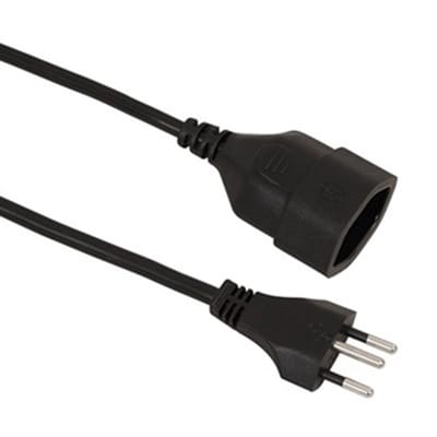 VALUE verlengkabel T12/T13, CH stroomkabel, zwart, 3 m