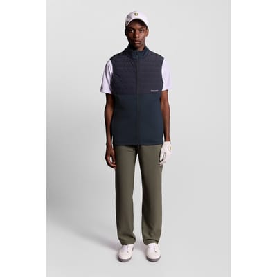 Lyle & Scott Golf Windjammer Full Zip Vest Dark Navy Größe: S | Bodywarmer Outlet | Herren | Blau