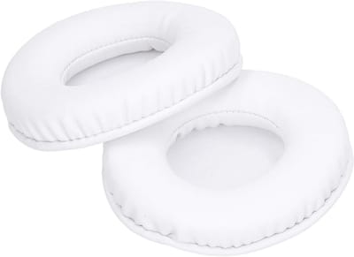Vervangbare Oorkussens van Geheugenfoam voor Hoofdtelefoons - Comfortabele Earmuffs en Oorkappen voor Diverse Modellen zoals ATH‑WS70, ATH‑WS77 en Sony MDR‑V55 (Wit)