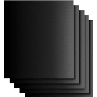 5x Matten en Vellen voor Barbecue Grill Mat BBQ Mat voor barbecue en oven Anti-aanbak Hittebestendig