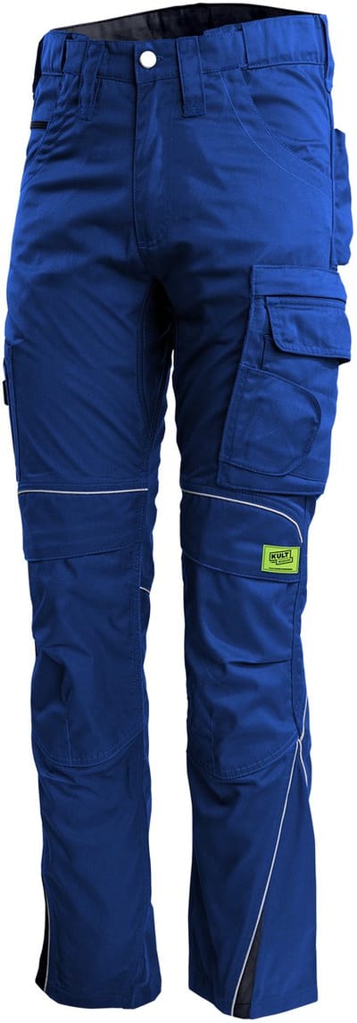 TMG KULT WORKER WORK Werkbroek HEREN Veiligheidsbroek Blauw – Korte Beenlengte (73 cm) – Met Kniezak - Cordura Versterkt - Ademend