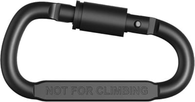 FSW-Products - Sterke Karabijnhaak - 1 Stuk - Karabijnhaken - Carabiners - Festonhook - Zwart - Aluminium - Sleutelhanger - 78x48x7mm
