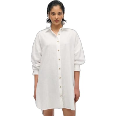 Superdry - Lang Ibiza-strandoverhemd - Dames - Shirts