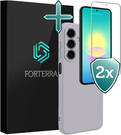 Hoesje Met 2x Screenprotector - Geschikt voor Samsung Galaxy A27 - Sterk & Shockproof - Telefoon Hoes - Back Cover - Siliconen Case - Lila