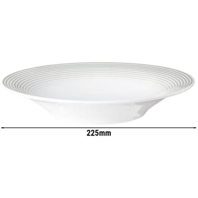 (6 stuks) SELTMANN WEIDEN Bord - diep - Ø 230mm - Parelgrijs