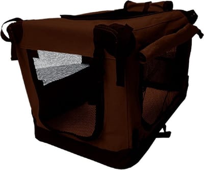 Topmast Nylon Bench Premium - Softcrate - Stoffen Vouwbench - Bruin - 60 x 42 x 42 cm- S