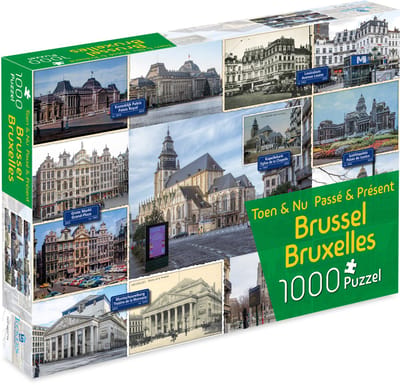 Toen & Nu Puzzel - Brussel (door fotograaf Robert Mulder) - 1000 stukjes - Tucker's Fun Factory Legpuzzels
