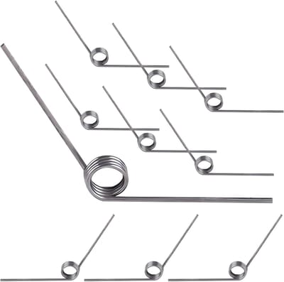 Set van 10 V-vormige torsiespringen, 0.7 x 3 Rotaties x 120° voor het repareren van snoeischaren en tuinprojecten