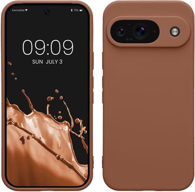 kwmobile telefoonhoesje geschikt voor Google Pixel 9 - Hoesje voor smartphone - Precisie camera uitsnede - In Mokka