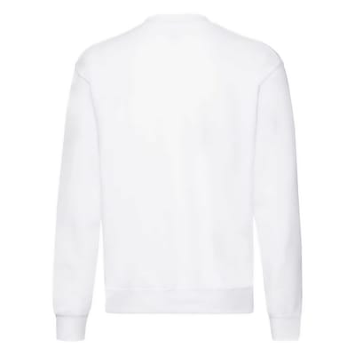 Fruit of the Loom Unisex Sweatshirt met Klassieke Schouder (Wit)