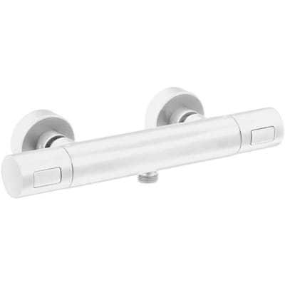 Herzbach DEEP WHITE thermostatic shower mixer exposed 23.131100.1.07