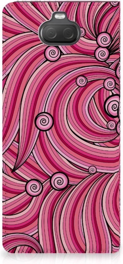 Sony Xperia 10 Bookcase Swirl Pink