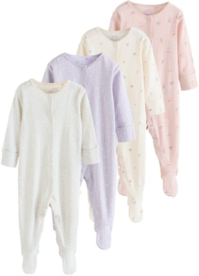 Next - Meisjes - paars - Verpakking van 4 babypyjama's - Paars