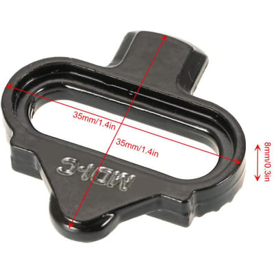 Fiets Mountain Cleat Fietsen MTB Cleat Set Clips Kit Met Bevestigingsbouten Clip-in Cleats voor Shimano SPD Pedalen black