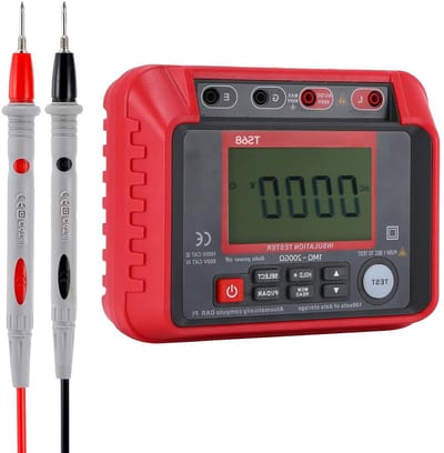 Isolatieweerstandstester - Megohmmeter Meter - Elektrisch Testen - DAR PI Index - 200GΩ Bereik - Zwart